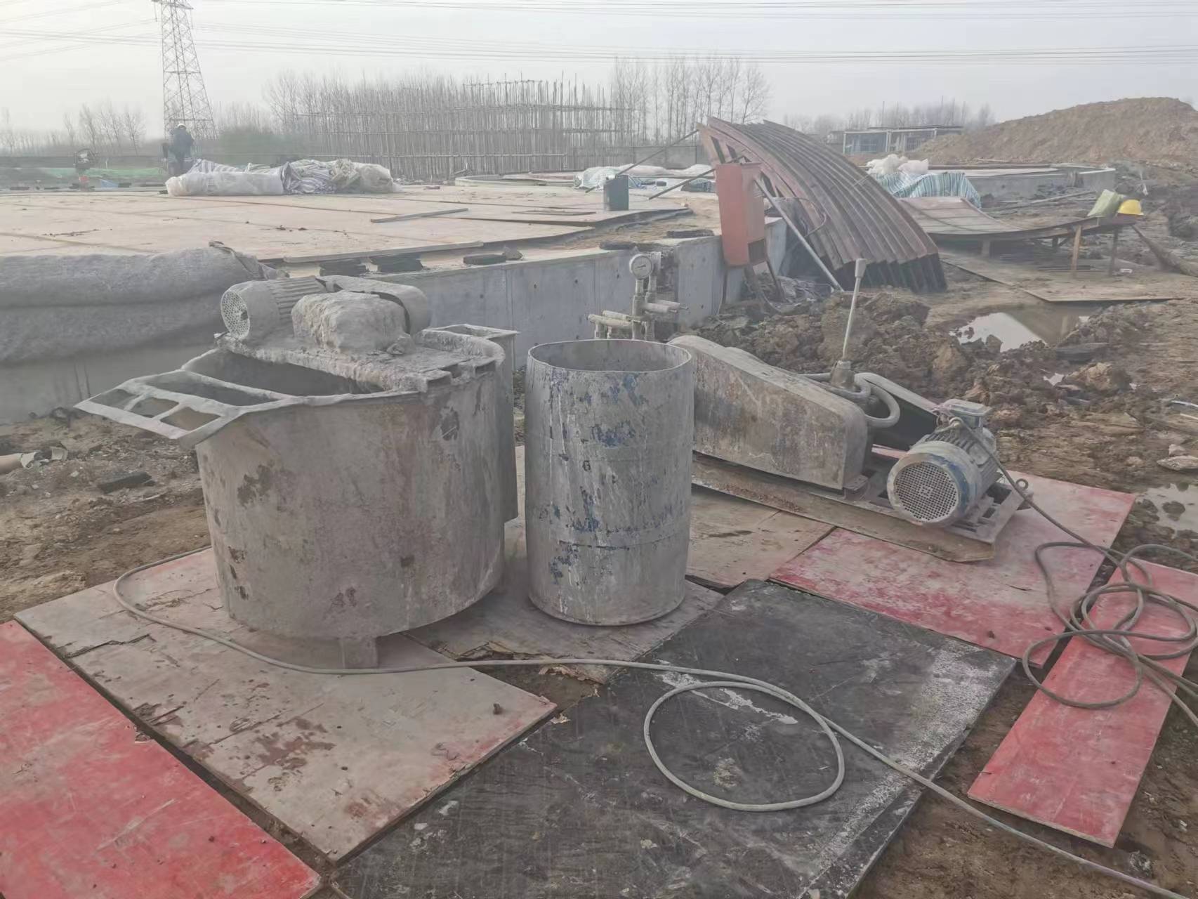 广华办事处设备基础注浆